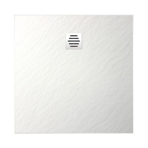 Diplon BST8302-80 Kő textúrájú zuhanytálca, fehér 80x80cm