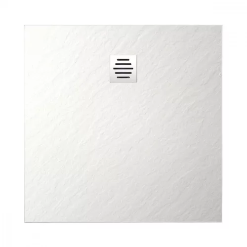 Diplon BST8302-90 Kő textúrájú zuhanytálca, fehér 90x90cm