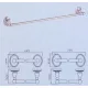 Diplon SE01811/60 1-es törölközőtartó, 60cm